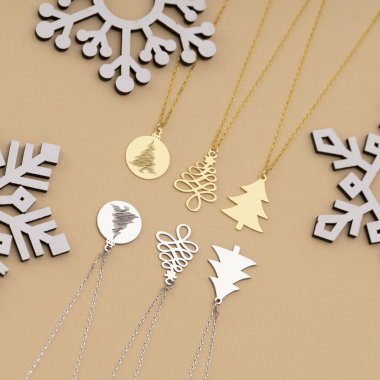 Noel temalı mücevherler. e-ticaret çevrimiçi mücevher satışı resmi