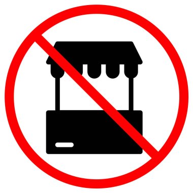 Bir karaborsa oyalama simgesi kırmızı bir daire ile işaretlenir veya yasaklanır İşaret ve yasaklama kavramları için mükemmeldir.