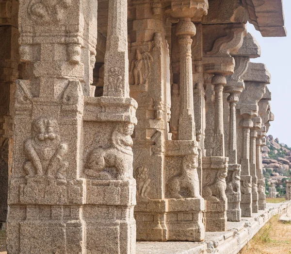 Part Structure Ruins Capital Vijayanagara Empire Hampi — Stock Photo, Image