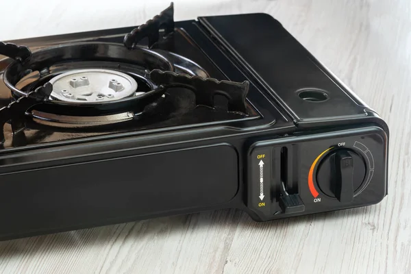 Portable gas stove. An alternative source for cooking at home during a power outage.