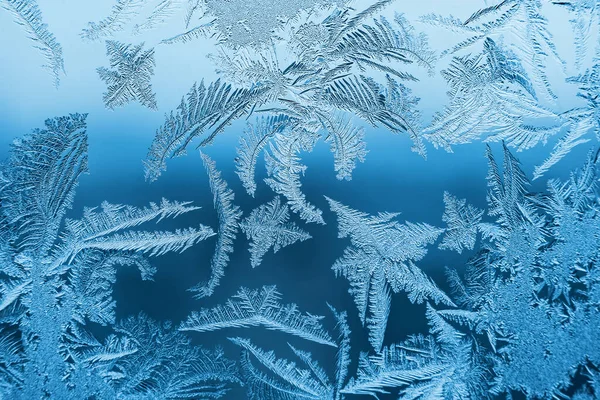 ガラス上の抽象的な霜のパターン 背景テクスチャ — ストック写真