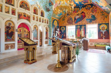 Ostriki, Ukrayna, 19 Temmuz 2021 Ortodoks Kilisesi