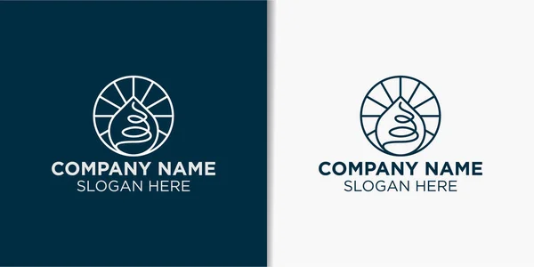 Wektor Projektu Elementu Przyrody Szablon Logo Natury — Wektor stockowy