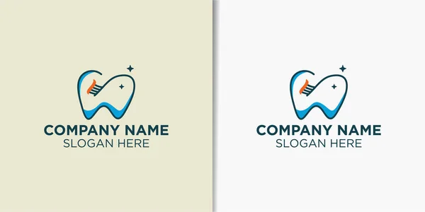 Modèle Logo Dentifrice Vecteur Conception Logo Santé Dentaire — Image vectorielle