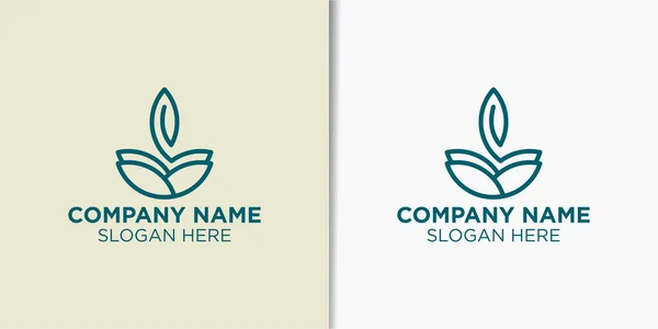Enkel Logotyp För Jordbruk Och Landskap Natur Logotyp Design Mall — Stock vektor