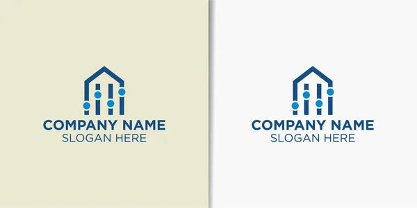 Home Studio Logo Design Vetor Technology Logo Design Template — Vector de stock