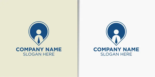 Wektor Projektowania Logo Punktu Pracy Szablon Logo Firmy — Wektor stockowy