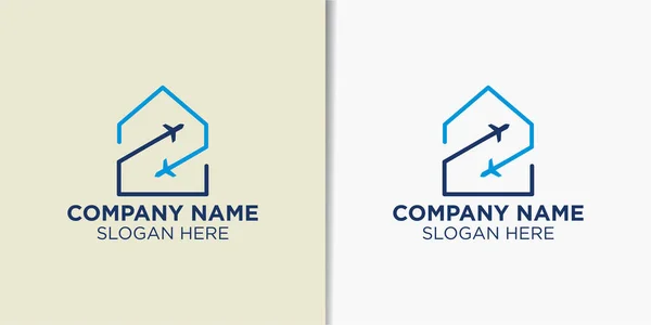 Seyahat Tatil Logosu Tasarım Vektörü Seyahat Logosu Şablonu — Stok Vektör
