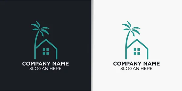 Seyahat Tatil Logosu Tasarım Vektörü Seyahat Logosu Şablonu — Stok Vektör
