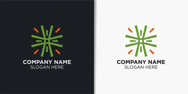 Elegant Abstrakt Logotyp Design Vektor Natur Logotyp Koncept — Stock vektor