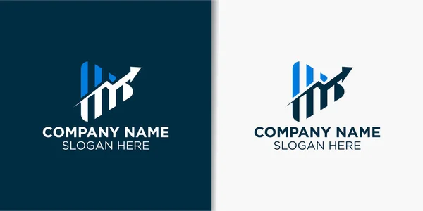 Prosty Wektor Projektowania Logo Finansowego Koncepcja Projektowania Logo Firmy — Wektor stockowy