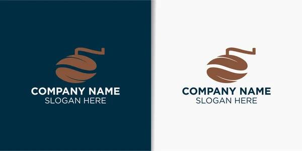 Coffee Vintage Logo Design Vector Drink Logo Template — Stock Vector