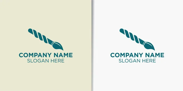 Konst Och Färg Logotyp Design Vektor Målning Logotyp Inspiration — Stock vektor