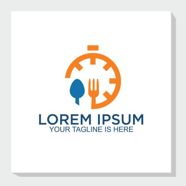 Basit Gıda Restoranı logosu konsept vektörü, yiyecek ve içecek ikonu tasarımı, restoran logosu ilhamı tasarladı