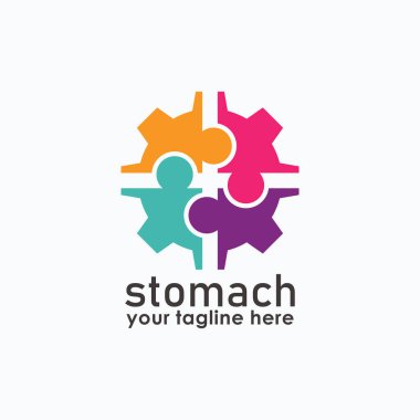 Mide ilacı logosu basit ve klinik veya hastane logosu için tasarlanmıştır.