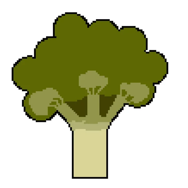 Icona Pixelated Una Corretta Alimentazione Broccoli Vegetali Disponibile Anche Ricamo — Vettoriale Stock