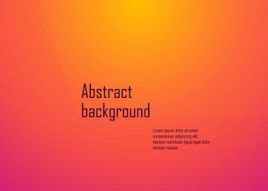 Dekoratif grafik tasarım web sitesi afişi ve kağıt kart için grafik unsurları olan soyut gradyan parlak arkaplan. Vektör illüstrasyonu