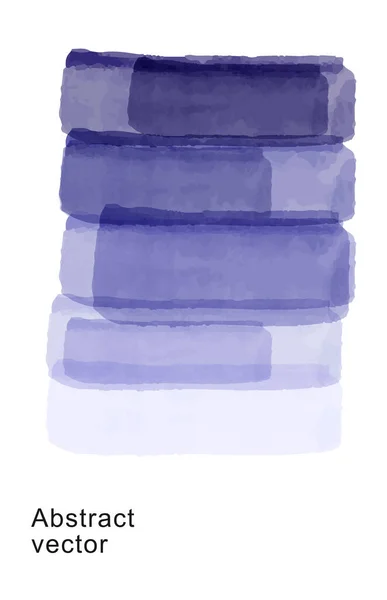 Abstrakter Hintergrund Vektor Aquarell Abstrakte Pinselstriche Blautönen Unauffindbare Farbeffekte Ideal — Stockvektor