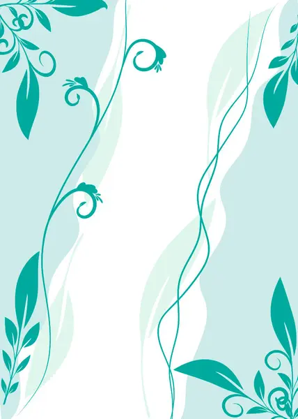 Fond Rectangulaire Pour Une Bannière Aux Éléments Floraux Aux Couleurs — Image vectorielle