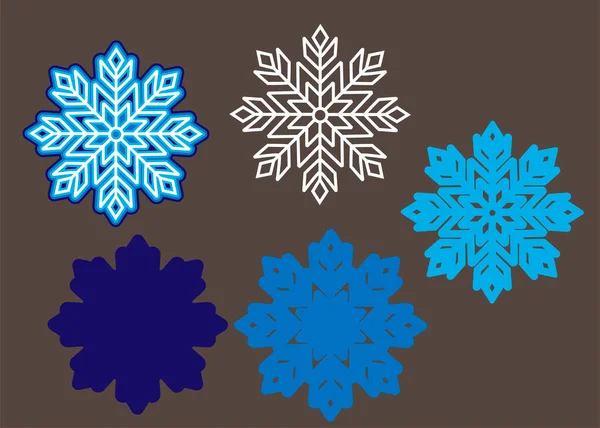 Openwork Layered Snowflake Cutting Diy Crafts Cut Out Christmas Snowflake — Stock Vector