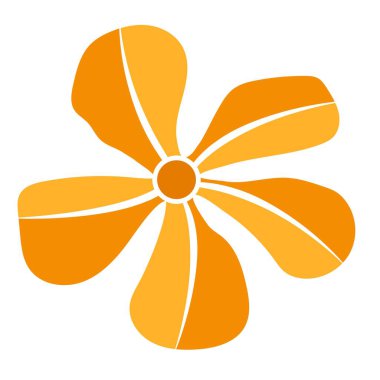 Eko çiçek simgesi düz