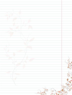 Yumuşak mercan dalları ve yaprakları olan çizgili bir çarşaf. Vektör.