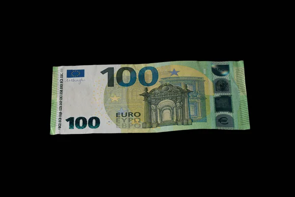 Still Life Studio Shot Hundred Euro Banknote — Stock Photo, Image