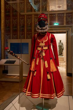 İncil 'de geçen Nationale de France Richelieu. Tiyatro kostümü manzarası