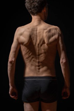 Still life. Studio shot of a mature man posing shirtless