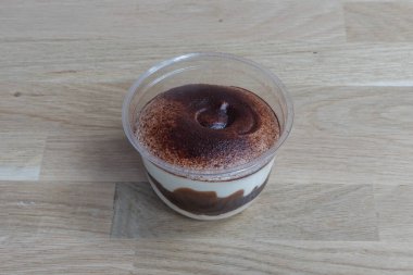 Bistro dishe culinary Still Life. Tiramisu with Chocolate and Nutella