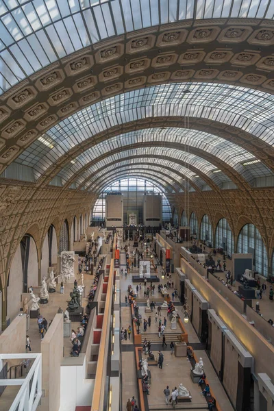 París Francia 2023 Museo Orsay Vista Sala Principal Del Museo —  Fotos de Stock