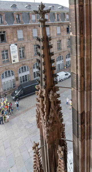 Strasbourg France 2023 Strasbourg Cathedral View Roof Cathedral City Staircase — Stock Photo, Image