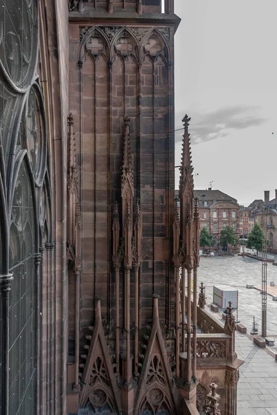 Estrasburgo Francia 2023 Catedral Estrasburgo Vista Del Techo Catedral Ciudad —  Fotos de Stock