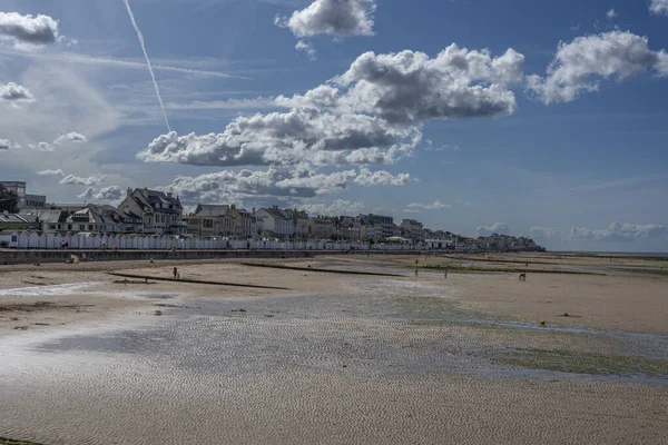 Люк Сур Мер Франція 2023 Вид Пляж Берегову Лінію Дерев — стокове фото