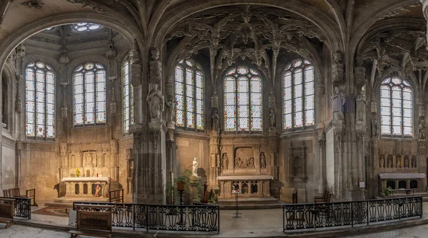 Caen Francja 2023 Kościół Piotra Widok Wewnątrz Kościoła — Zdjęcie stockowe