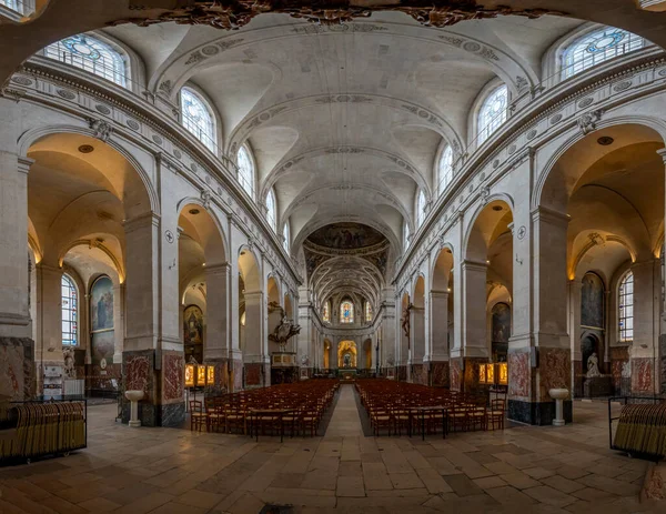 París Francia 2023 Vista Panorámica Dentro Iglesia Saint Roch — Foto de Stock