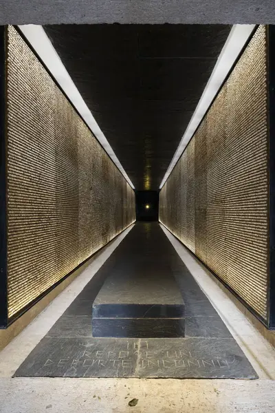 Париж Франція 2023 Меморіал Мучеників Депортації Вид Всередині Меморіалу Стокове Фото