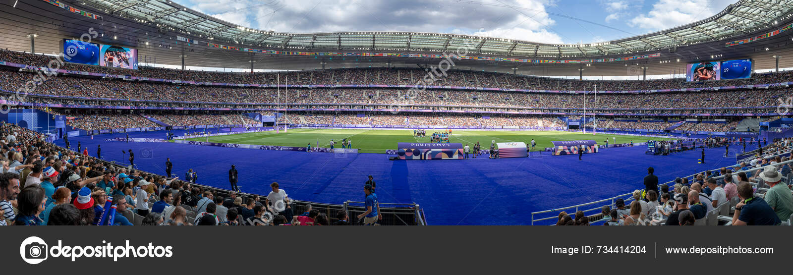 Paris France 2024 Olympic Games Paris 2024 Panoramic View Stade — Stock