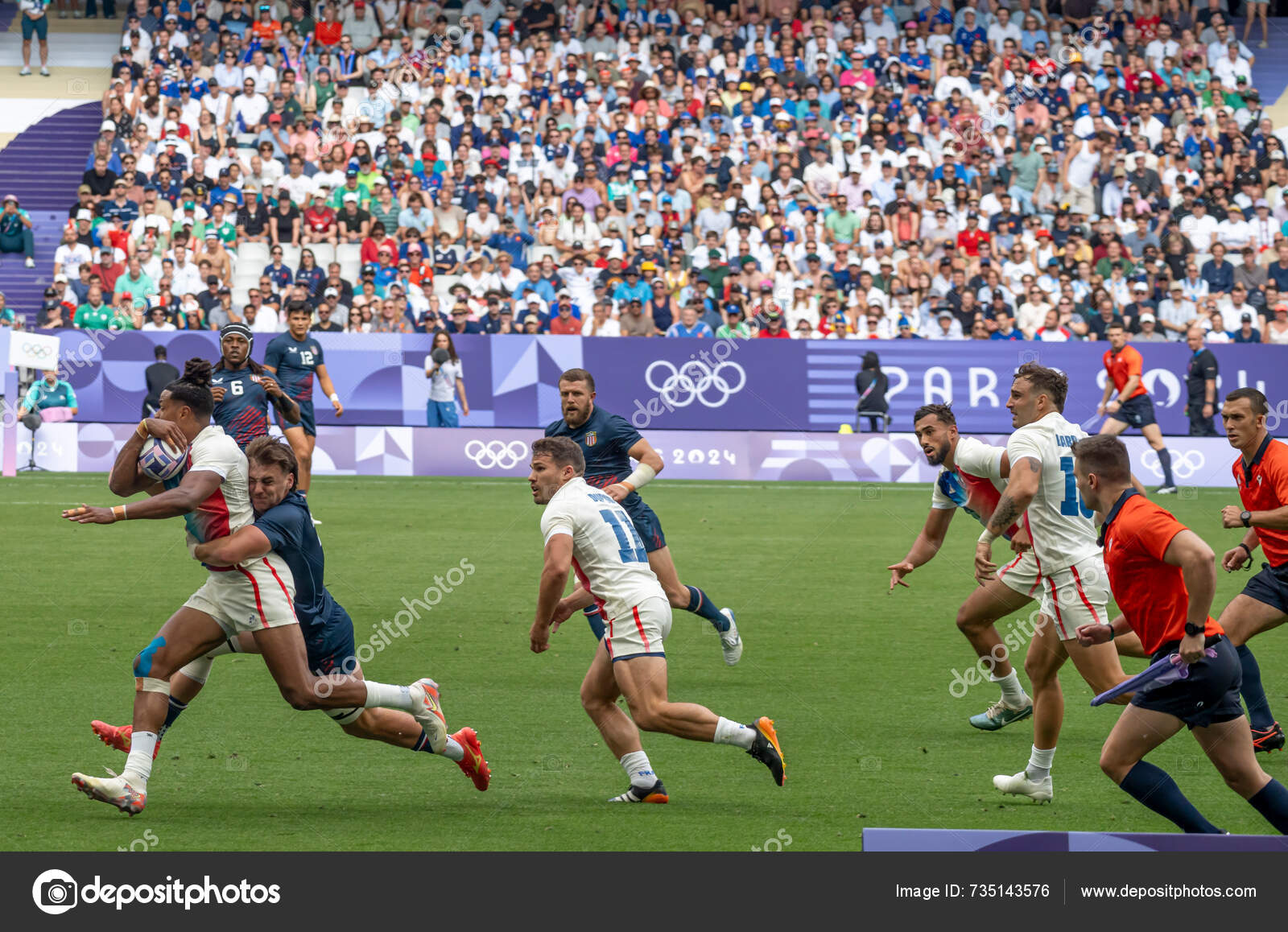 Paris France 2024 Olympic Games Paris 2024 View French Rugby — Stock