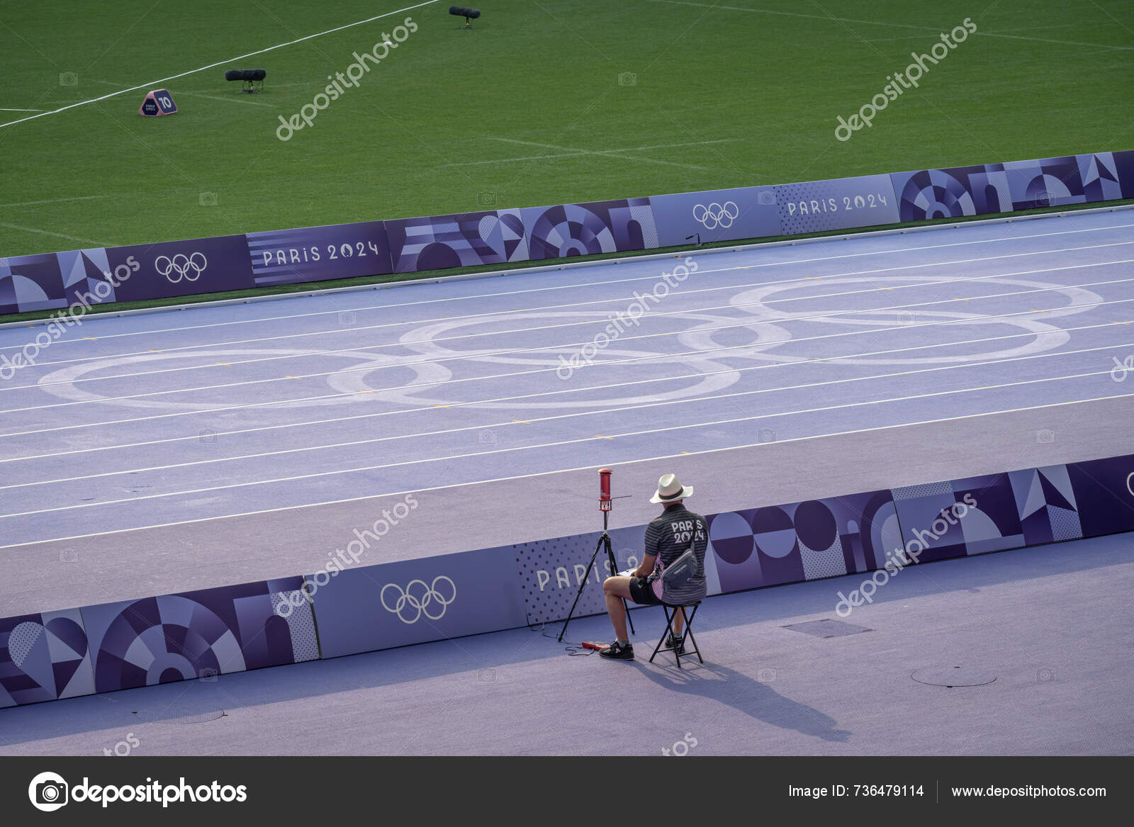 Paris Frankreich 2024 Olympische Spiele Paris 2024 Blick Das Stade