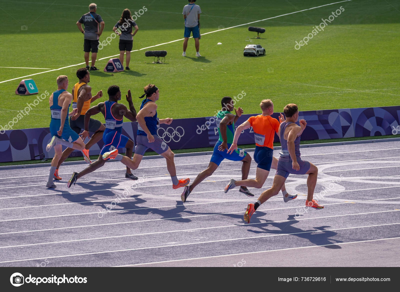 Paris France 2025 Olympic Games Paris 2025 View Men's 100M — Stock