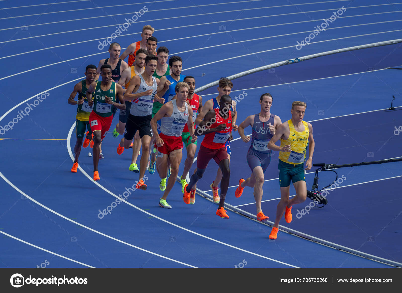 Paris France 2024 Olympic Games Paris 2024 View Men's 1500M — Stock