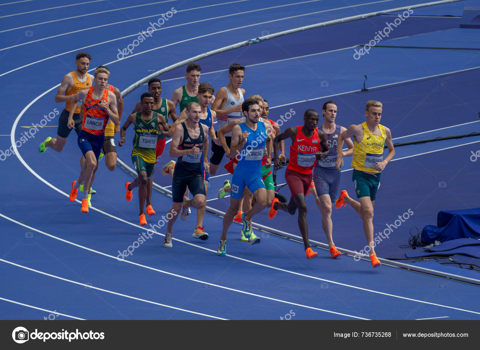 Paris France 2025 Olympic Games Paris 2025 View Men's 1500M — Stock