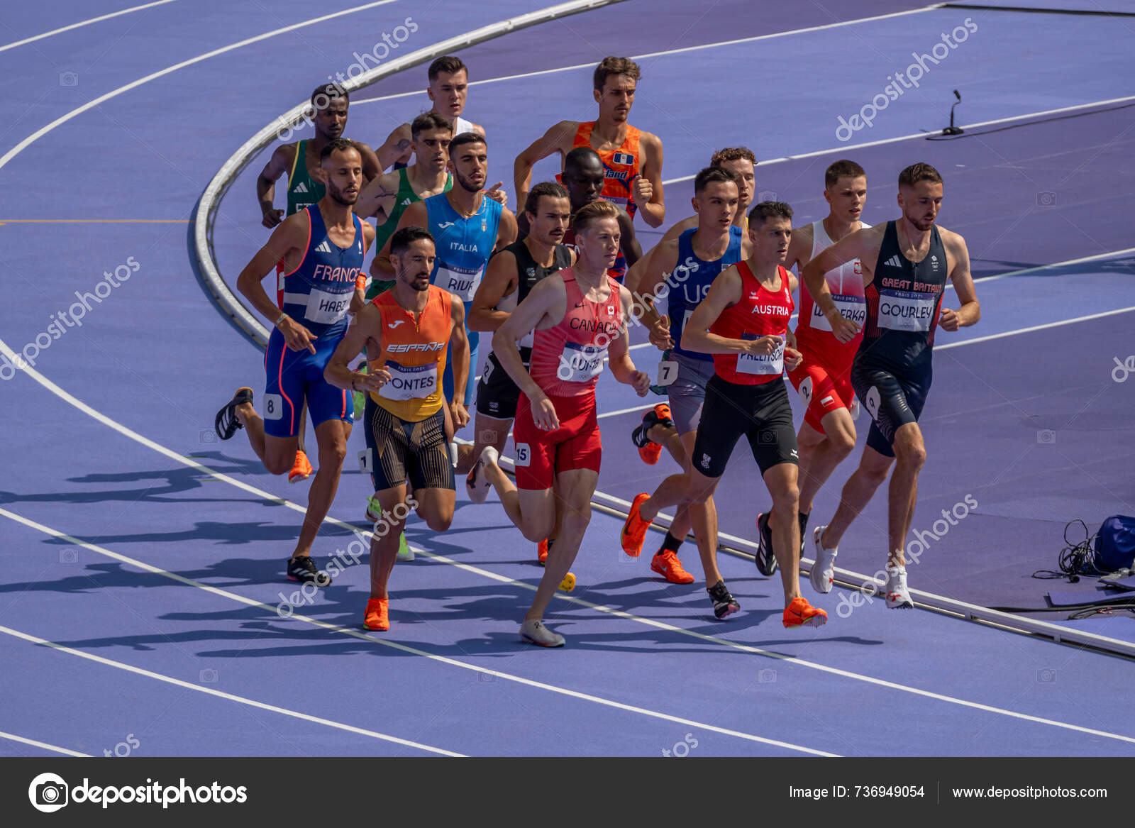 Paris France 2024 Olympic Games Paris 2024 View Men's 1500M — Stock