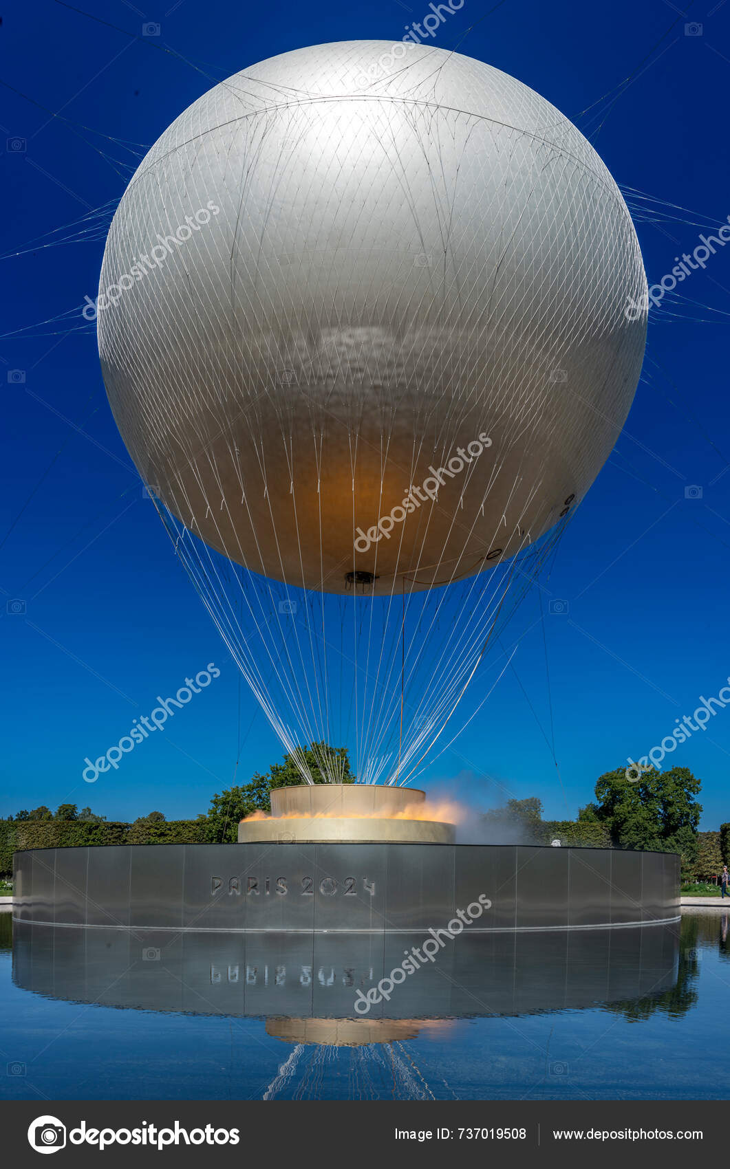 Paris Frankreich 2024 Olympische Spiele Paris 2024 Blick Auf Den
