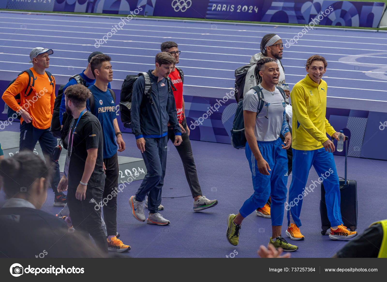 Paris France 2024 Olympic Games Paris 2024 View Men's Pole — Stock