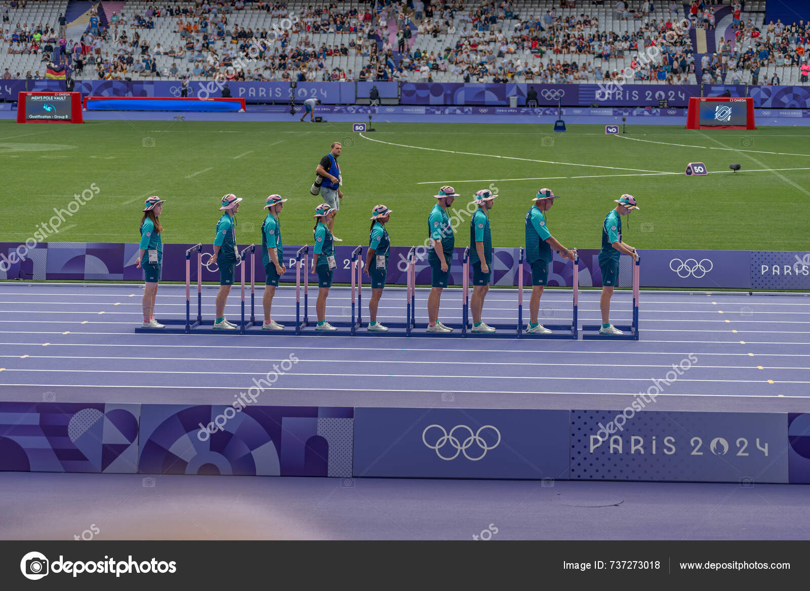 Paris France 2024 Olympic Games Paris 2024 View Men's 110M — Stock
