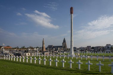 Berck, France - 09 20 2024: View of The military square of Berck clipart