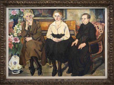 Paris, Fransa - 05: 12 2025: Pompidou Merkezi. Suzanne Valadon 'un Utter Ailesi