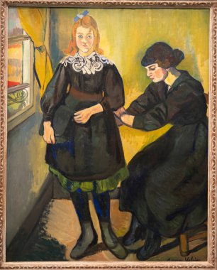 Paris, Fransa - 05: 12 2025: Pompidou Merkezi. Suzanne Valadon 'un yaptığı Terzi